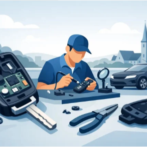 Car key made in Elmshorn